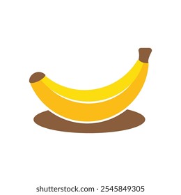 Ilustração de modelo de ícone de vetor de logotipo de banana