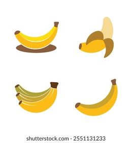 Banana Logo Vector Icon Template Illustration