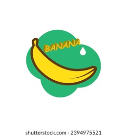 banana logo vector ilustration template