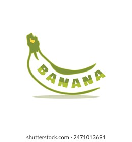 Banana logo vector. Suitable for food and beverage companies or other related businesses.
