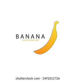 Banana logo vector template illustration design
