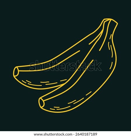 Banana luxury trendy applicable design delightful abstract vector illustration artwork.eps