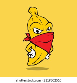 banana mascot for commercial use