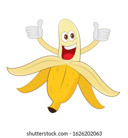 Banana Mascot Template Logo. It is suitable for business.