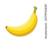 a banana  on white background