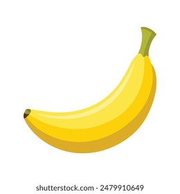 a banana  on white background