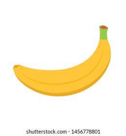 Banana on white background. Banana vector. sign. symbol.