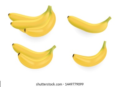 
Banana on white Vector illustrations