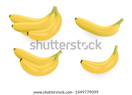 
Banana on white Vector illustrations