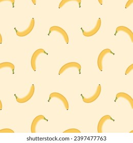 banana pattern bright fruit background packaging