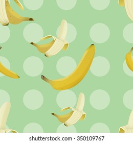 Banana pattern. Can be used on package paper, wrapping, as background, phone covers, etc. Vector.