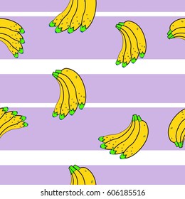 banana pattern lines background seamless pattern vector illustration