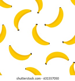 banana pattern on white background