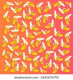Banana pattern retro cool vegan