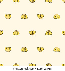 Banana pattern, seamless background can use for design, Banana wallpaper, vector.
