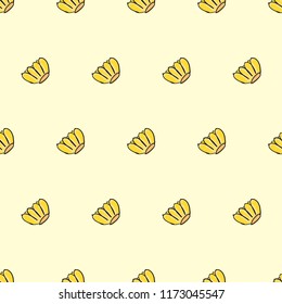 Banana pattern, seamless background can use for design, Banana wallpaper, vector.
