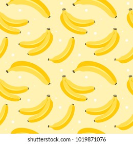 Banana pattern. Seamless background vector illustration