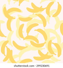 Banana pattern, seamless and retro