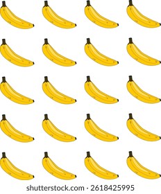 Bananenmuster, Silhouette, Vektordesign