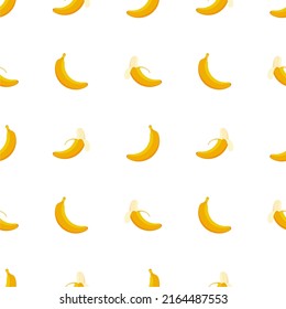 Banana pattern simple vector design, Background white