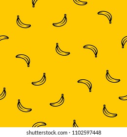 Banana pattern vector design.