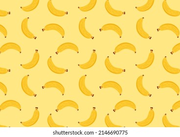Banana pattern wallpaper. free space for text. copy space. background.