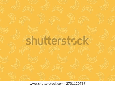 Banana pattern wallpaper. Banana vector. free space for text. copy space.