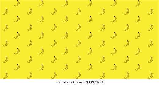 diseño de fondo amarillo de patrón bananero  