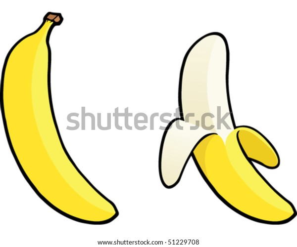 Banana Peel Stock Vector (Royalty Free) 51229708