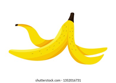 banana peel cartoon