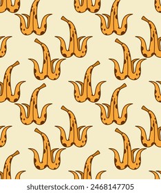 Bananenschale Muster nahtlos. Alte faule Bananenschale Hintergrund.