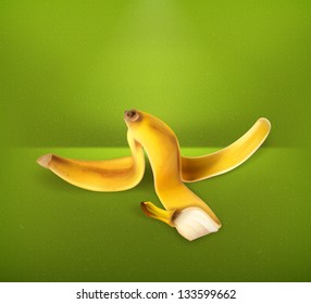 Vetor de casca de banana