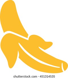 Banana peeled
