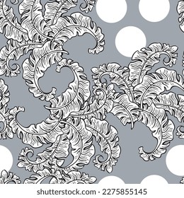 Bananenpflanze hinterlässt Vektormuster für Textil-Design, Stoffdruck, Tapete, Digitalpapier. Palmenblätterhintergrund, Dschungelwinterstil, handgezeichnete Illustration für Café, Spa-Hoteldekoration.