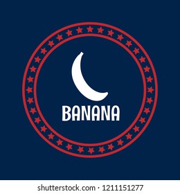 banana premium quality emblem, label, badge, logo, icon. premium quality package label. vintage stamp. designed for butcher shop