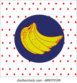 banana print vector illustration