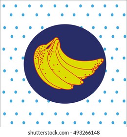 banana print vector illustration