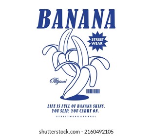 Banana Retro Poster t shirt design, vector graphic, typographic poster or tshirts street wear and Urban style