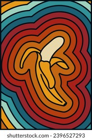 Banana Retro Vector Art For Your Good Mood.
