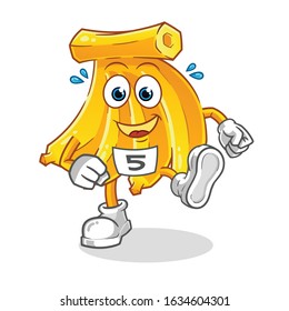 banana runner cartoon. cartoon mascot vector