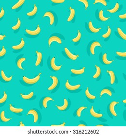 Banana seamless background. Seamless vector pattern with bananas