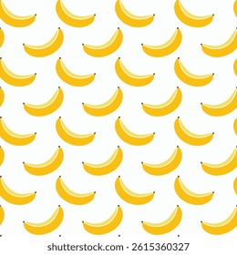 Banana seamless pattern background design illustration