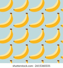 Banana seamless pattern background design illustration