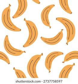 Banana seamless pattern background for packaging and decoration