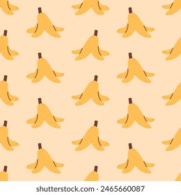 Banana Seamless Pattern Doodle Cartoon