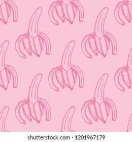 banana seamless pattern fruit