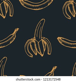 banana seamless pattern fruit
