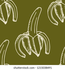 banana seamless pattern fruit