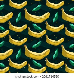 Banana seamless pattern vector design