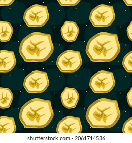 Banana seamless pattern vector design